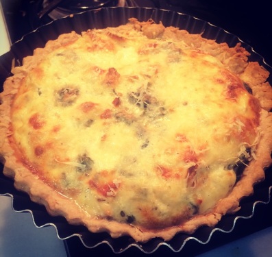 Quiche de Espinafre e Queijo Brie