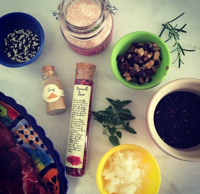 Arroz Negro com Castanha de Baruv