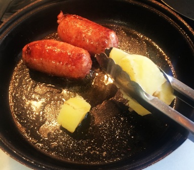 Lingüiça com Batatas