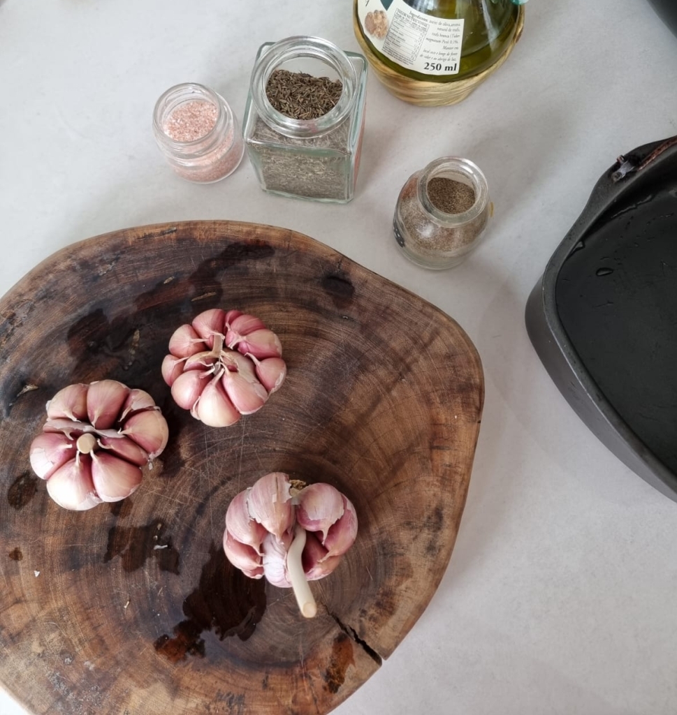 Alho Assado na Airfryer