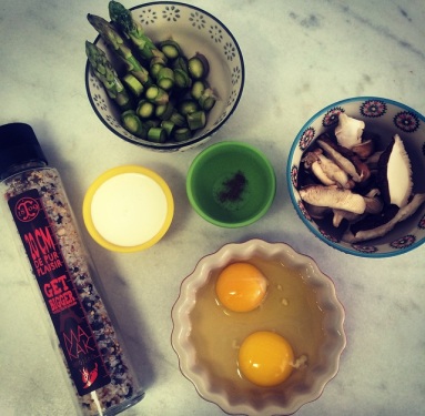 Cocote de Funghi com Aspargos Frescos