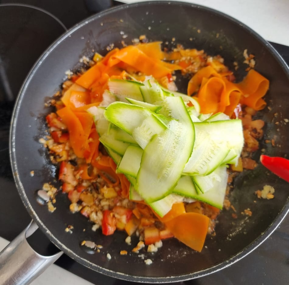 Pappardelle de Cenoura & Abobrinha