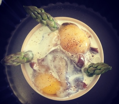 Cocote de Funghi com Aspargos Frescos