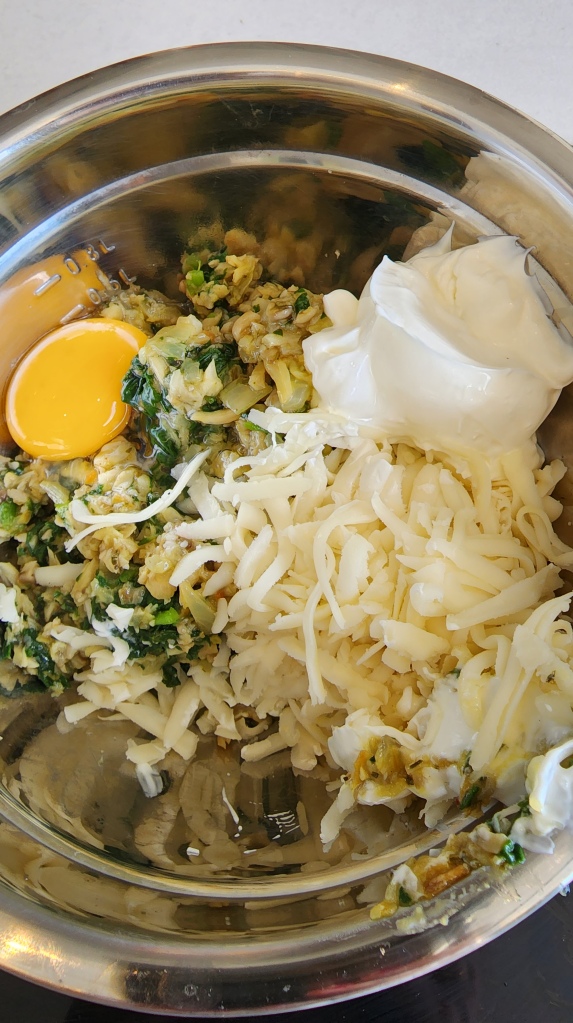 Suflê de Espinafre; Shimeji na Airfryer