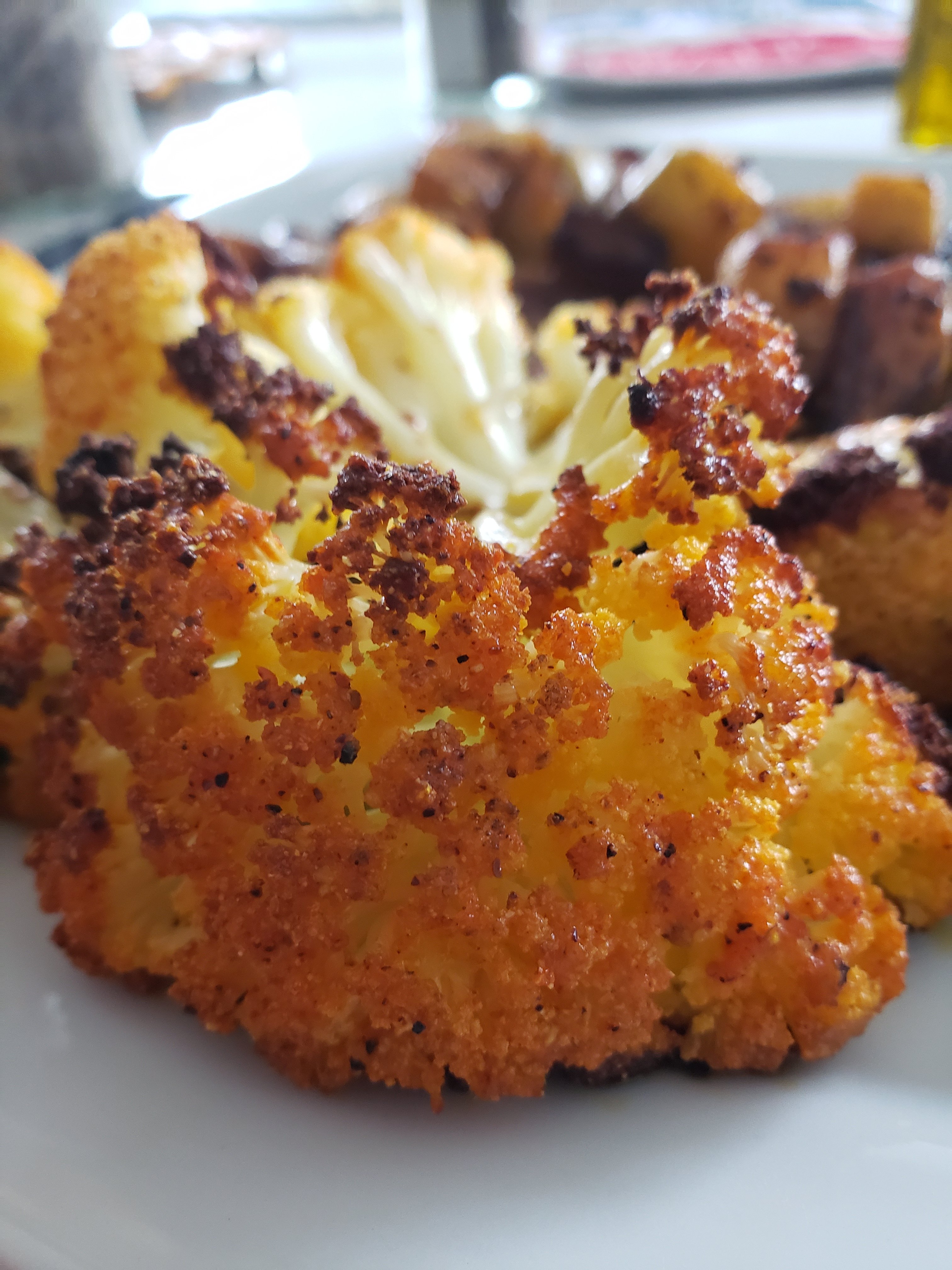 Couve Flor Assada e Crocante 