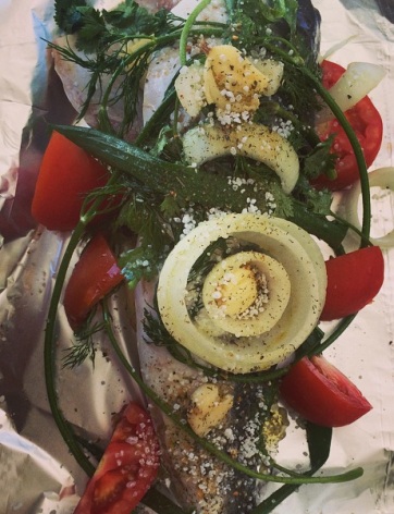 Pintado na Brasa/Churrasqueira com Batatas