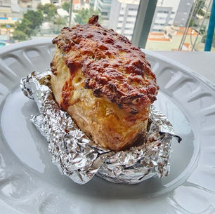 Batata Recheada Com Shimeji na Airfryer