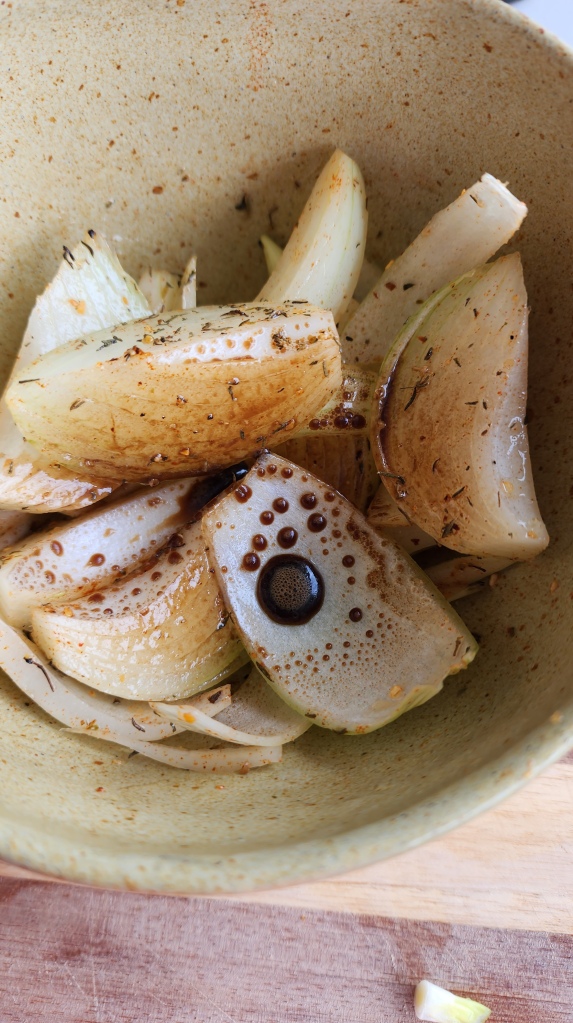 Cebola Assada na Airfryer