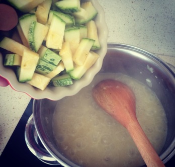 Risoto de Abobrinha e Brie
