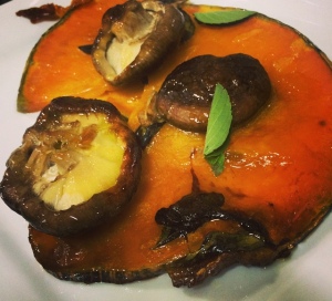 Carpaccio de Abóbora com Shitake