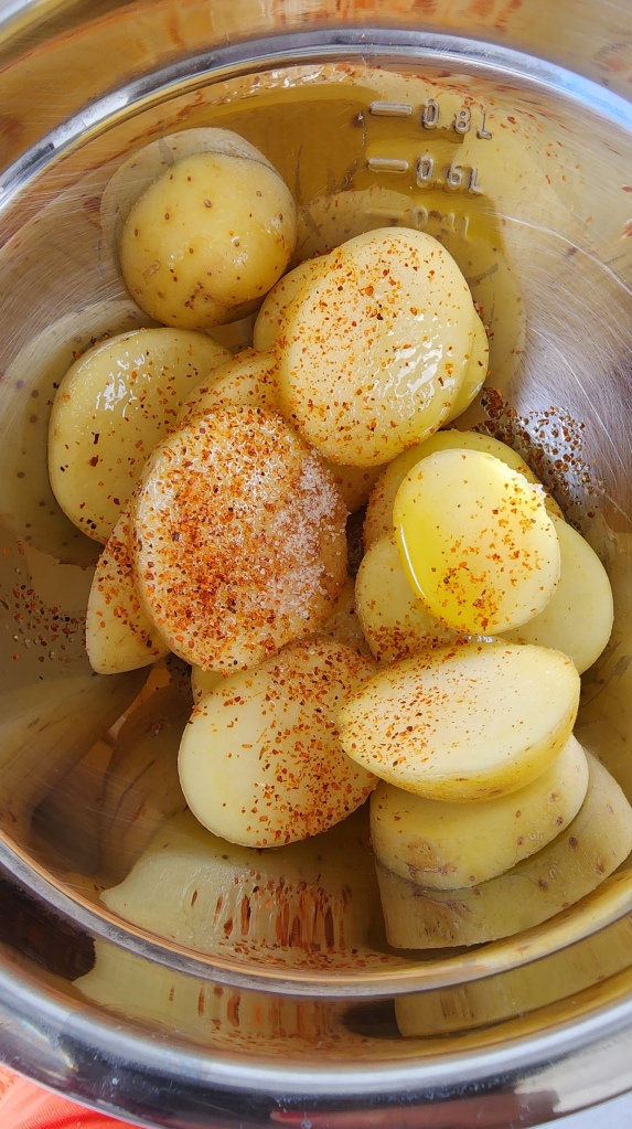 Linguiça com Batatas na Airfryer