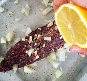 Filet Com Crosta de Castanha de Caju