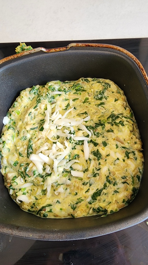 Suflê de Espinafre; Shimeji na Airfryer