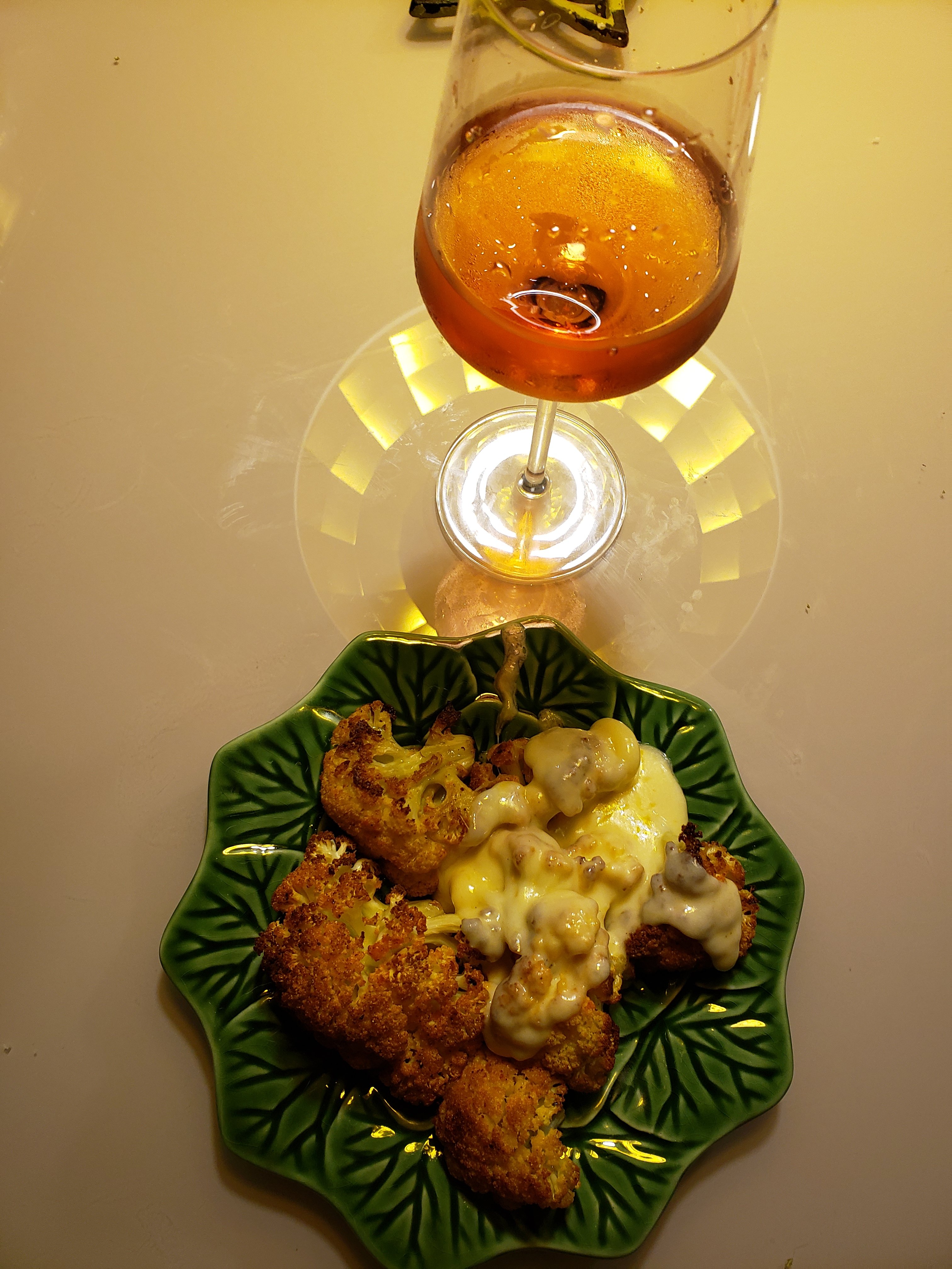 Couve Flor Assada e Crocante 