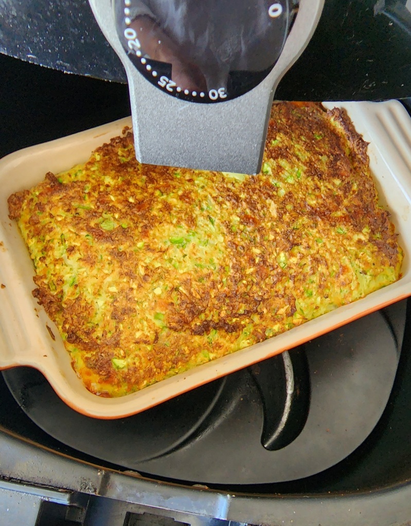 Torta de Abobrinha na Aairfryer