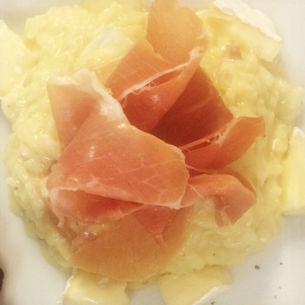 Risoto de Brie com Parma