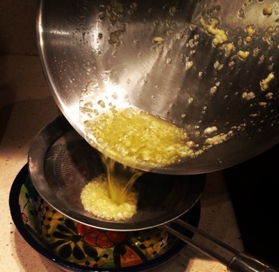 Camarão Flambado na Cachaça