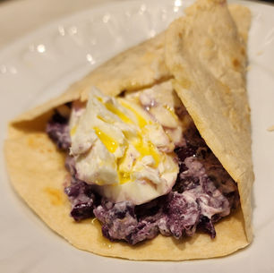 Wrap Com Creme de Azeitonas e Burrata