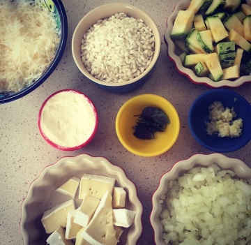 Risoto de Abobrinha e Brie