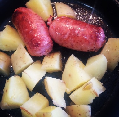 Lingüiça com Batatas