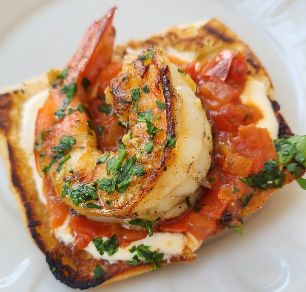 Bruschetta de Camarão