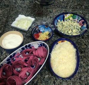 Massa de Vinho ao Molho de Gorgonzola