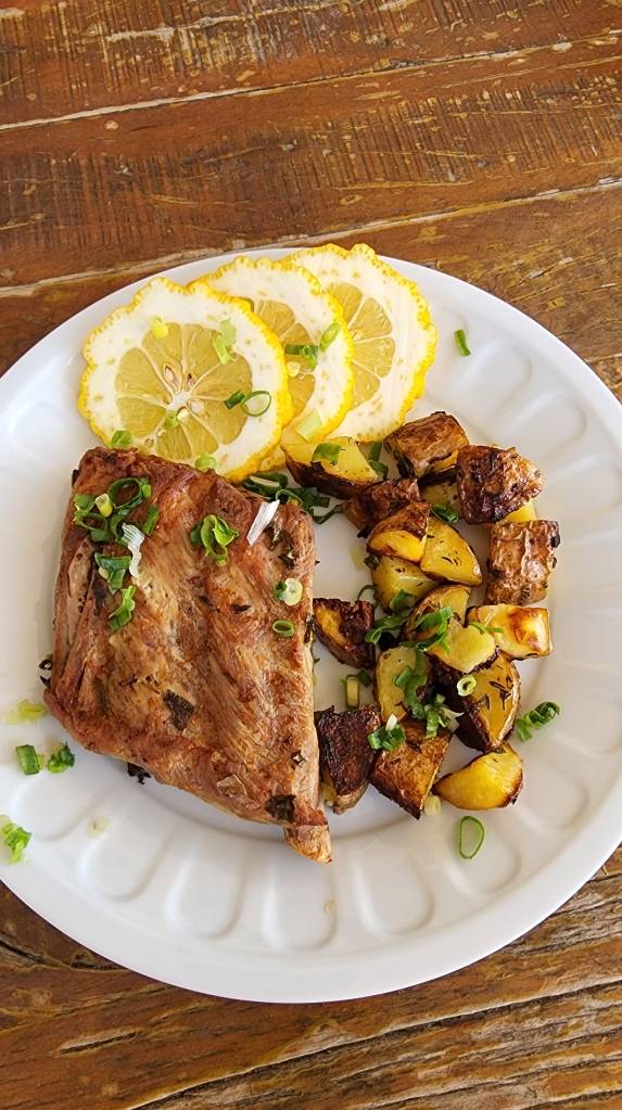 Costela Suína com Batata no Forno