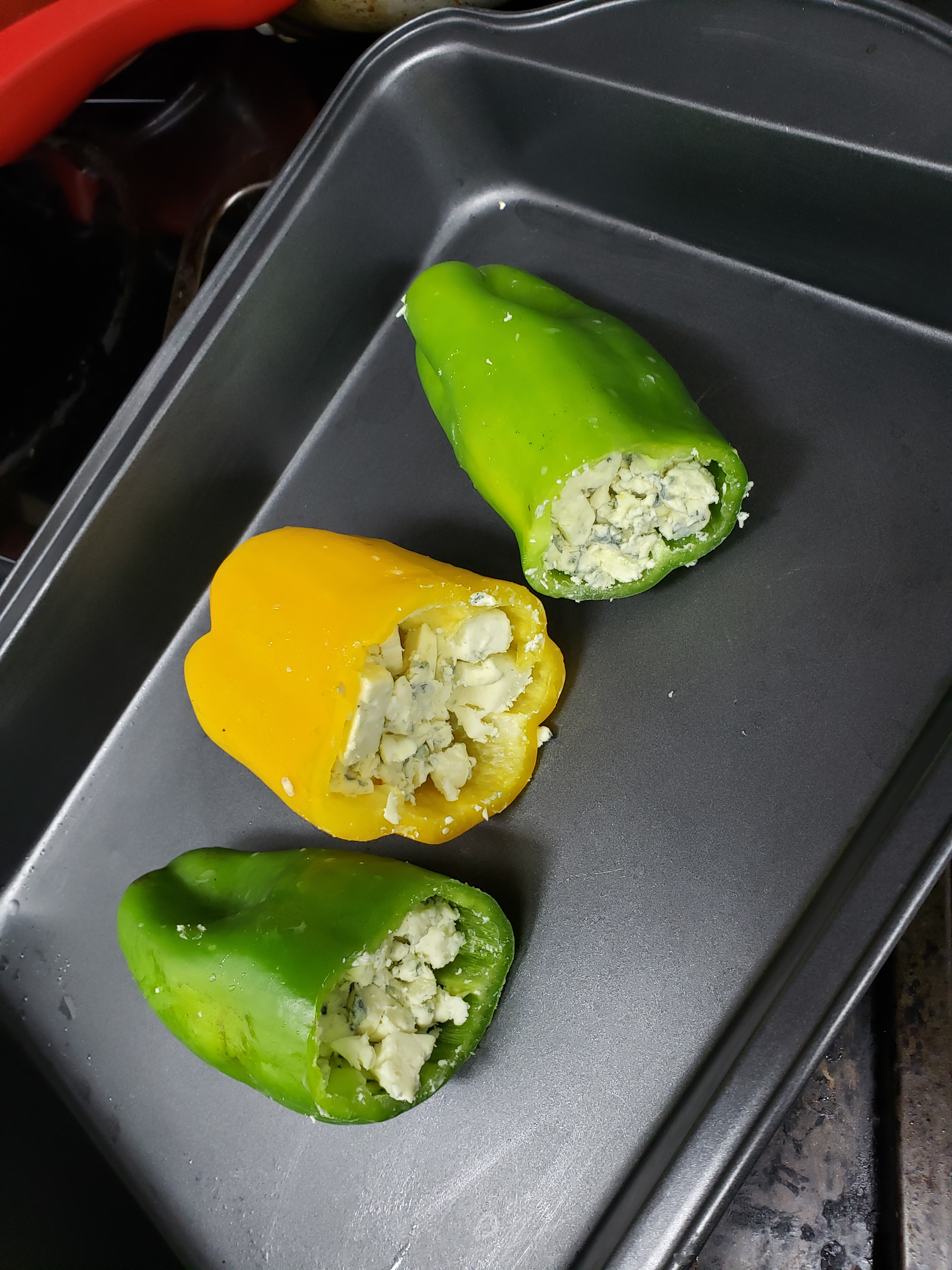 Pimentão Recheado Com Gorgonzola