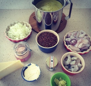 Risoto de Arroz Selvagem com Frutos do Mar