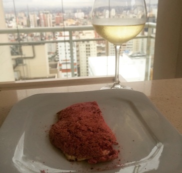 Tapioca de Beterraba com Queijo Branco