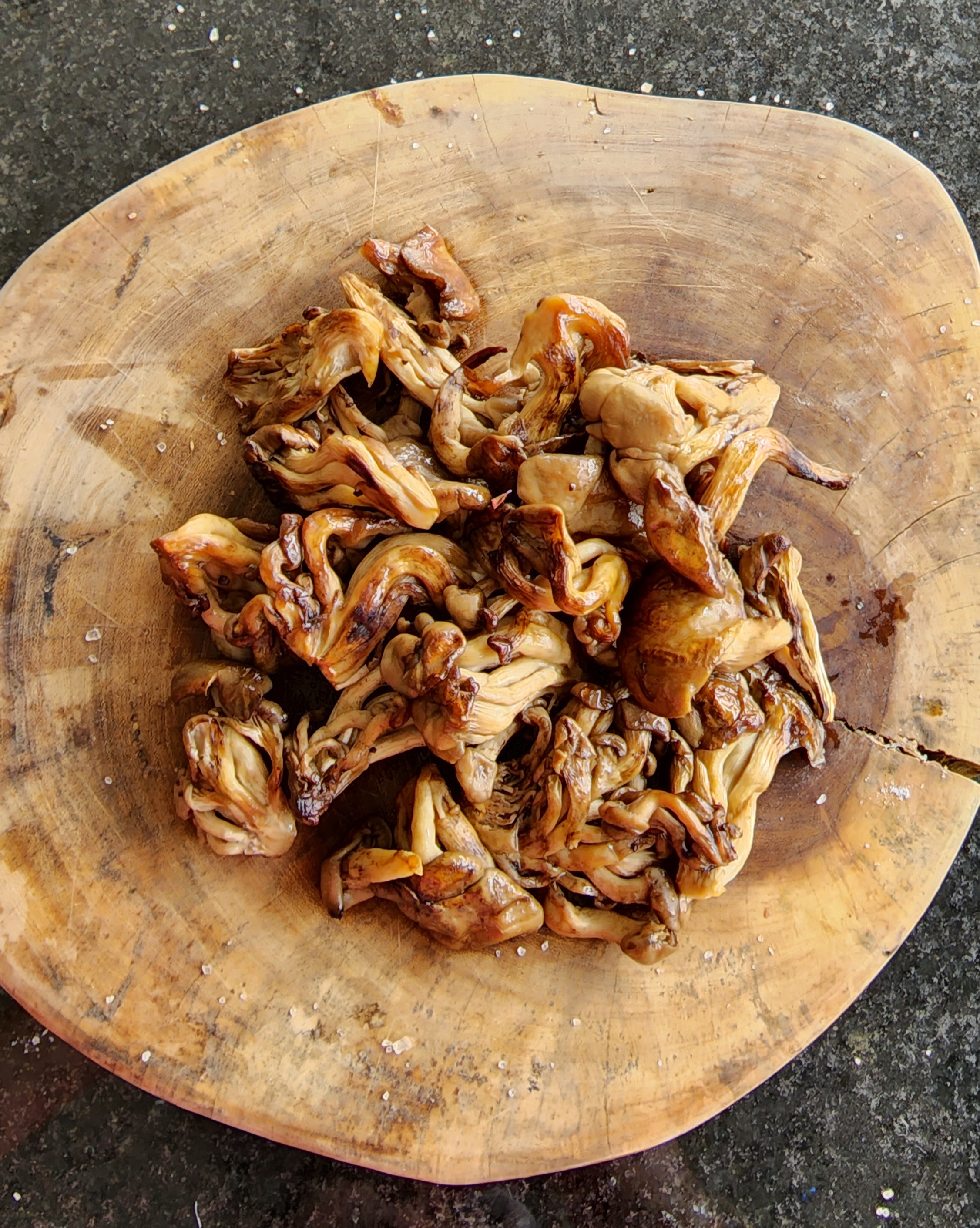 Shimeji na Churrasqueira