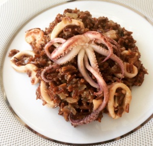 Risoto de Arroz Selvagem com Frutos do Mar