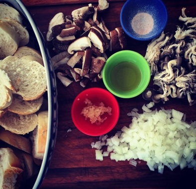 Bruschetta de Shimeji e Shitake