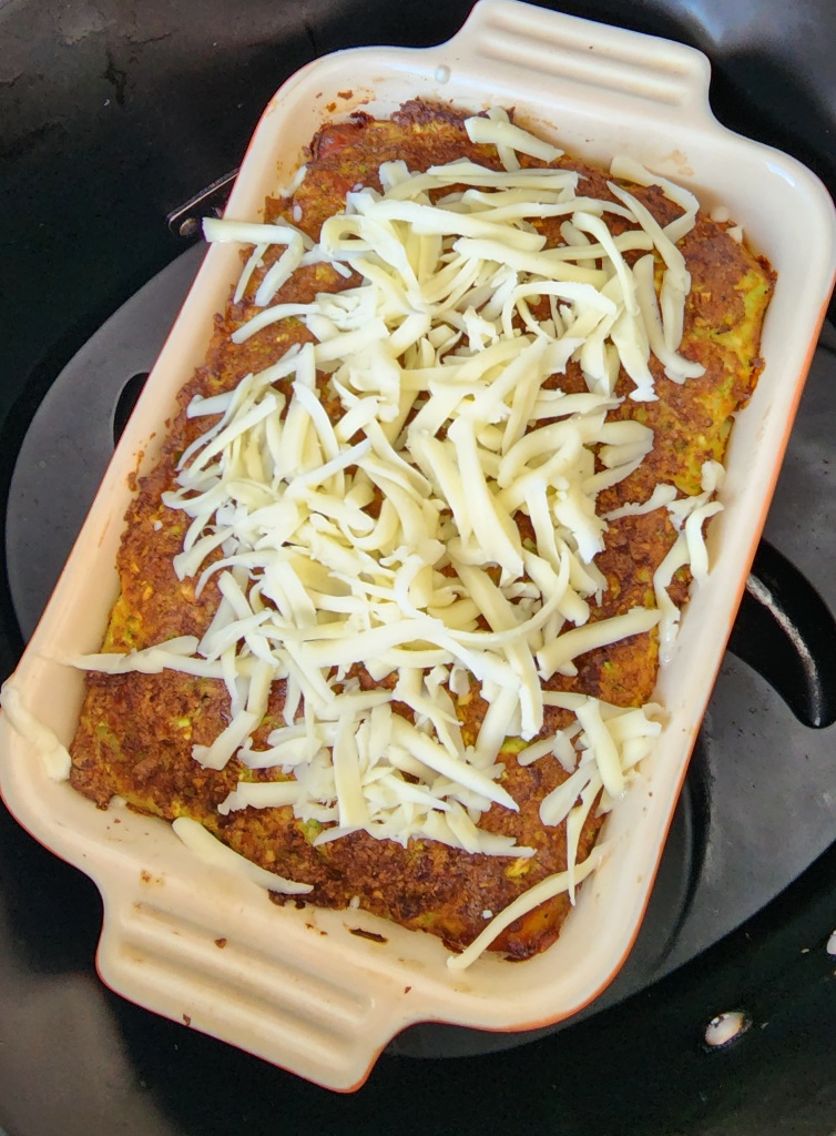 Torta de Abobrinha na Aairfryer