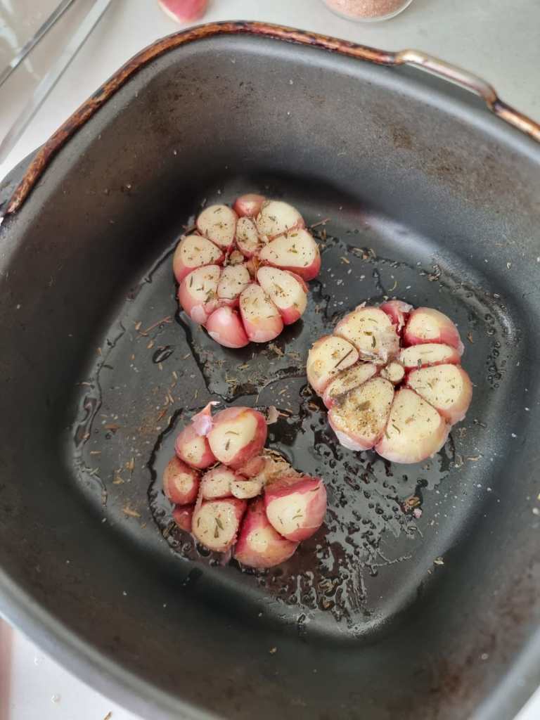 Alho Assado na Airfryer