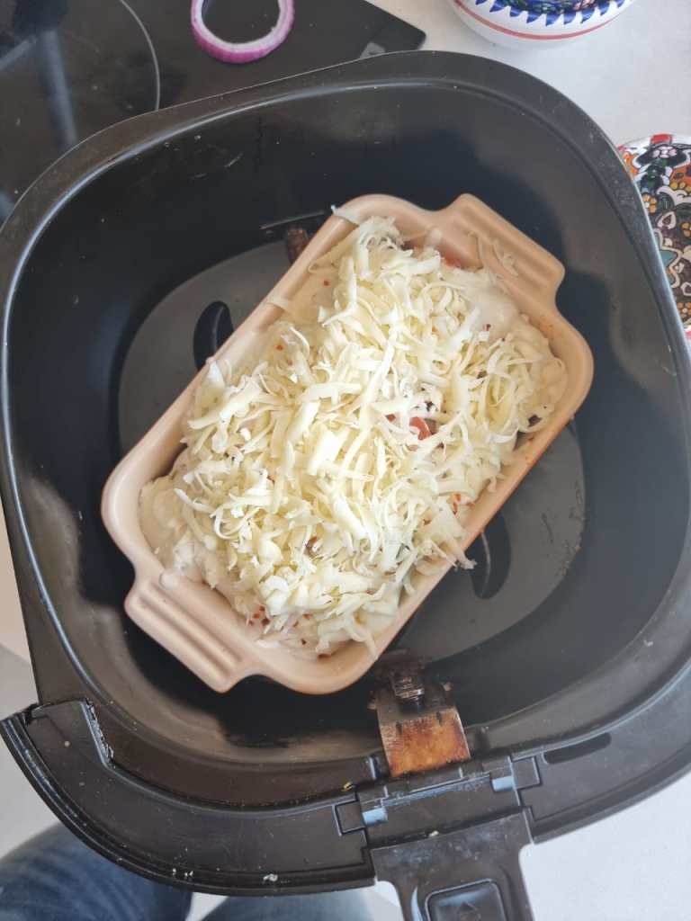 Abobrinha Gratinada na Airfryer