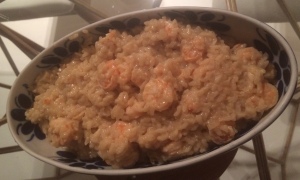 Risoto de Camarões com Perfume de Limão Siciliano