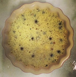 Omelete de Castanhas com Espinafre e Creme de Ricota