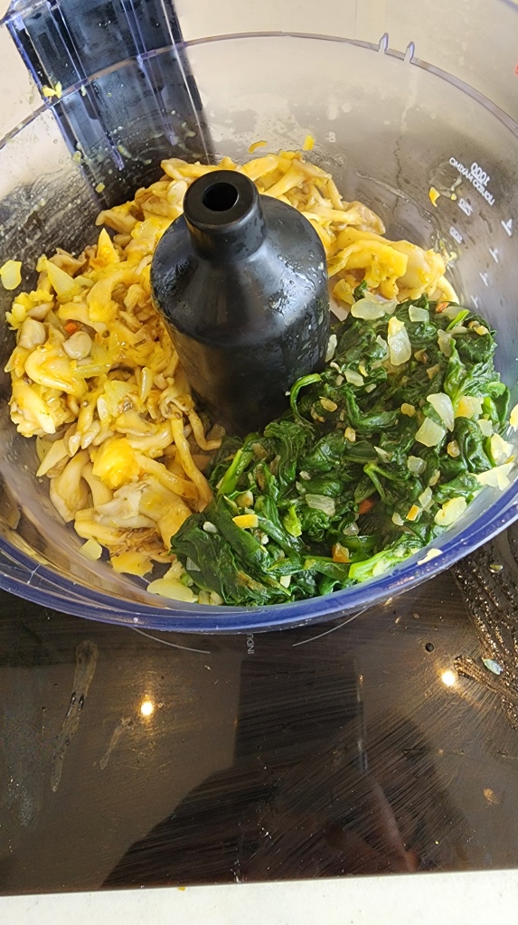 Suflê de Espinafre; Shimeji na Airfryer