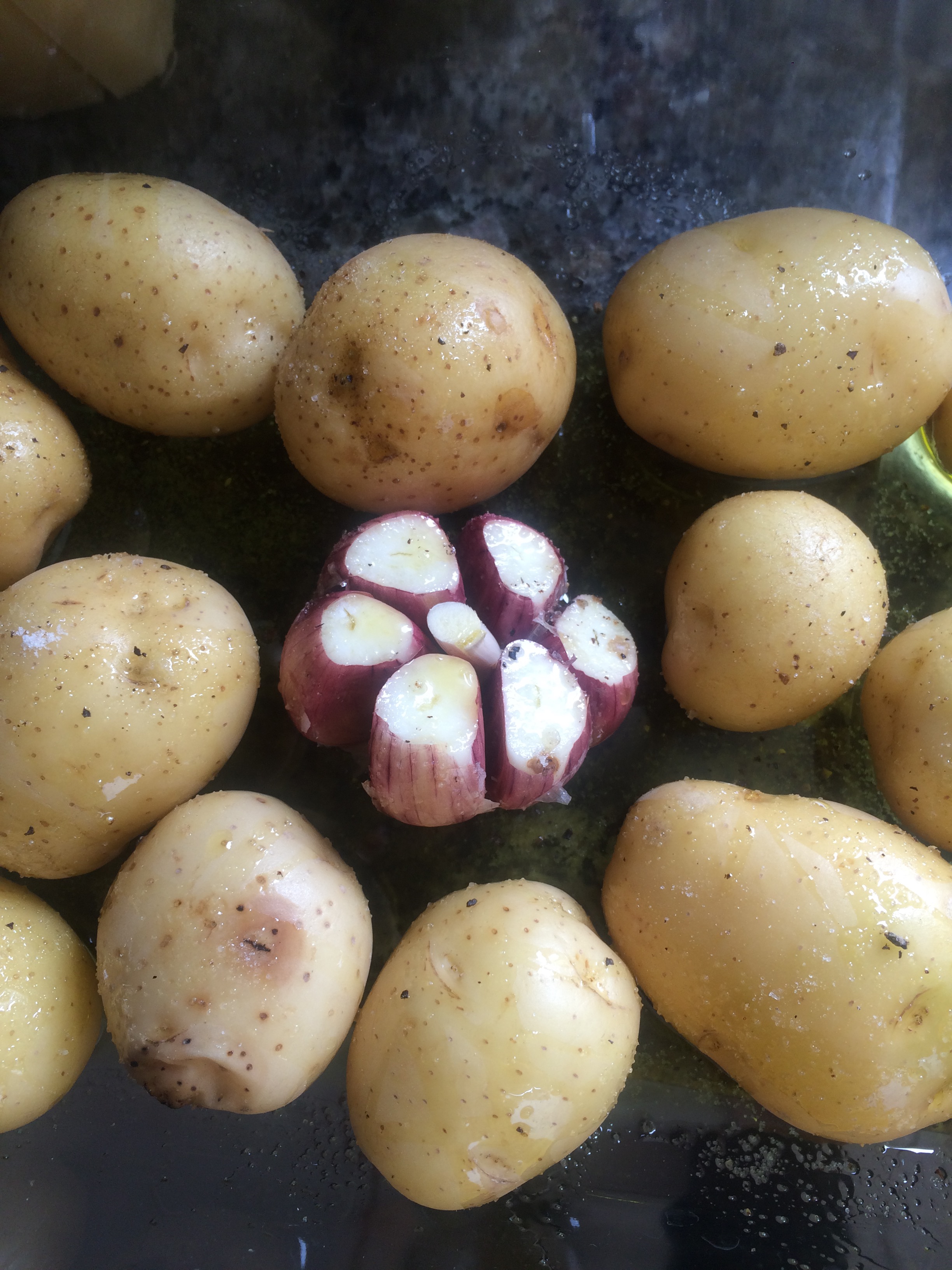 Polvo Grelhado com Batatas Coradas