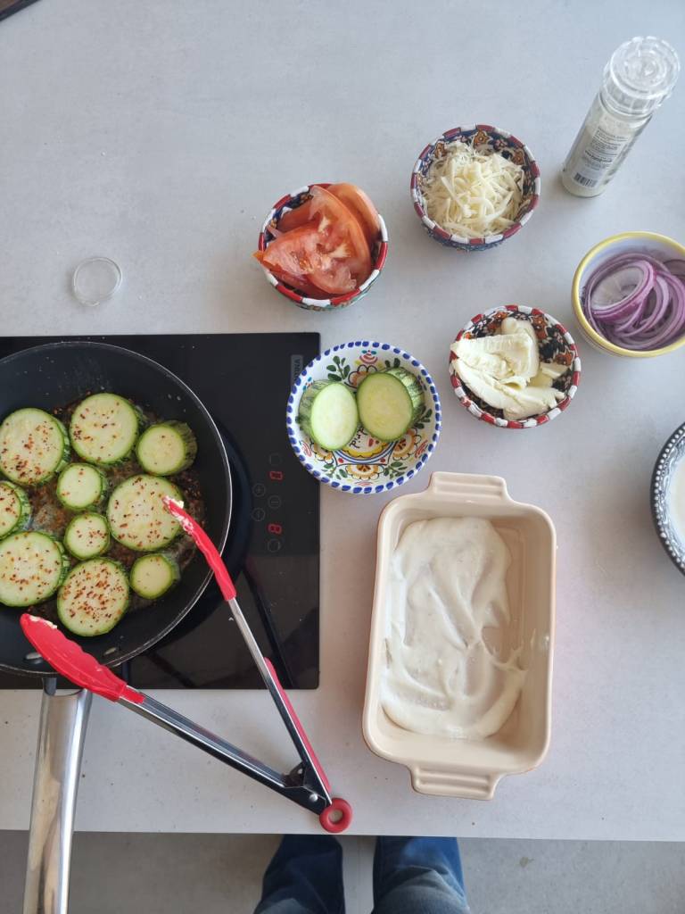 Abobrinha Gratinada na Airfryer