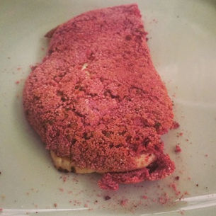 Tapioca de Beterraba com Queijo Branco