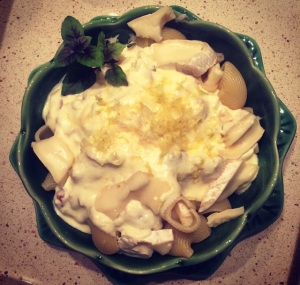 Pipe Rigate ao Limone e Queijos