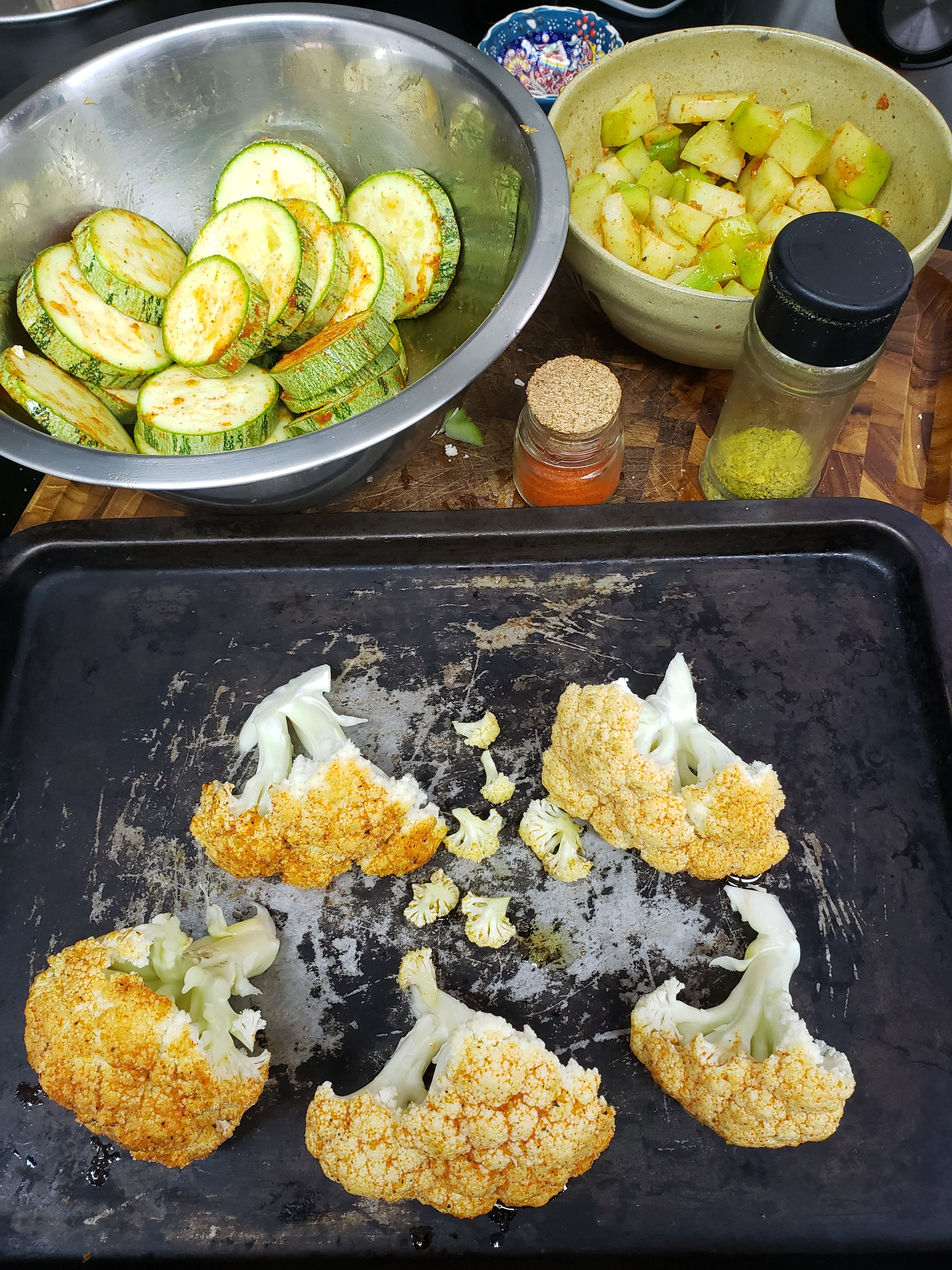 Couve Flor Assada e Crocante 