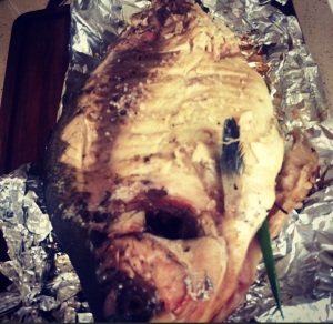 Tambaqui na Churrasqueira