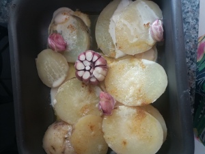 Batatas Coradas com Curry