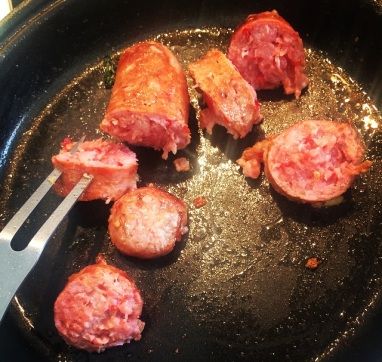 Lingüiça com Batatas