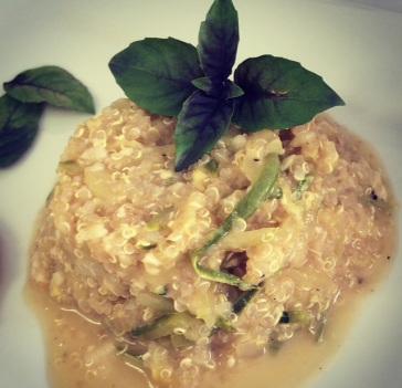 Risoto de Quinoa com Abobrinha