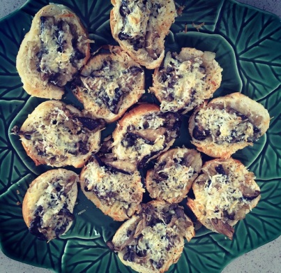 Bruschetta de Shimeji e Shitake