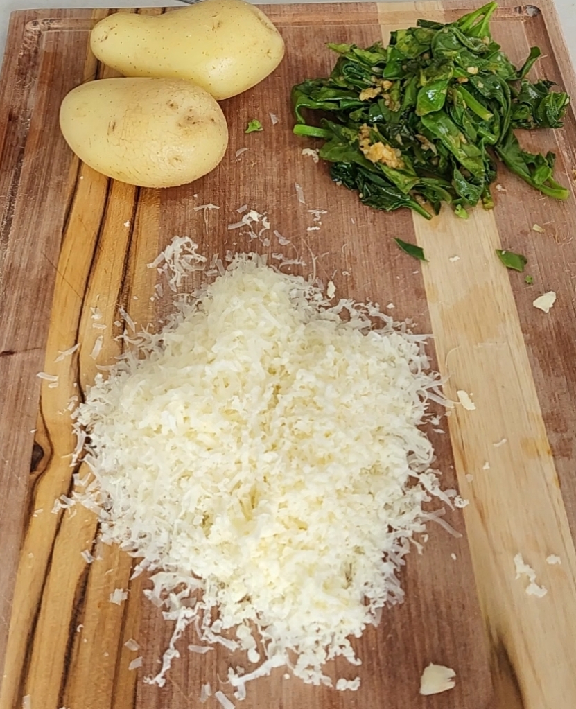 Batata Recheada com Espinafre